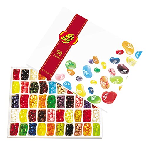 Jelly Belly 50-Flavor Box - 21 Ounces (over 1 Pound) of...