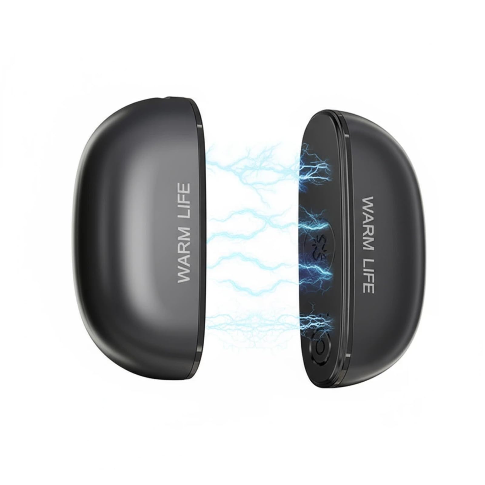 Hand Warmers Rechargeable 2 Pack,Electric Hand Warmer with 3-Level Heating & 10s Fast Heat, Magnetic Portable Pocket Heater for Outdoor Camping, Hunting, Skiing, Gifts for Men Women (Black)