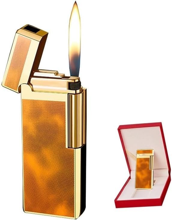 Encendedor de butano ultra delgado con llama ajustable miniatura 1