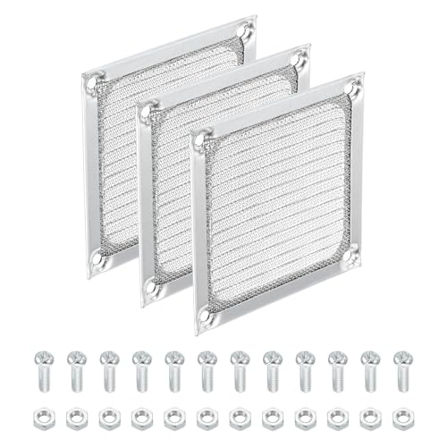 Grille de filtre de ventilateur 84mm en acier inoxydable avec cadre alu PATIKIL