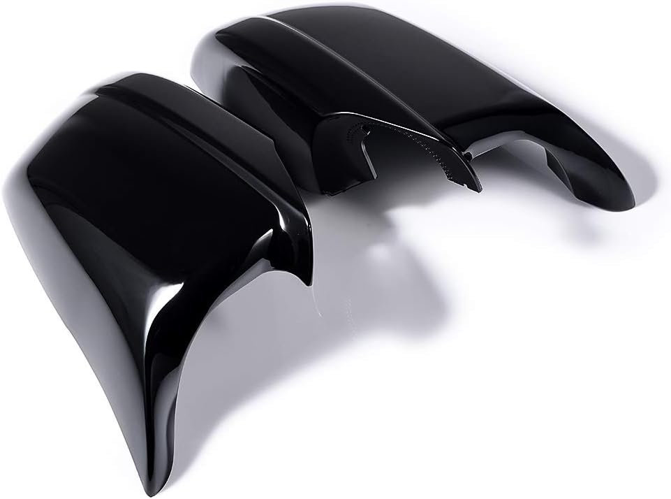 2X Glossy Black M5 Style Door Side Mirror Cover Cap Compatible for BMW F10 535i 550i M Sport 2011-2013