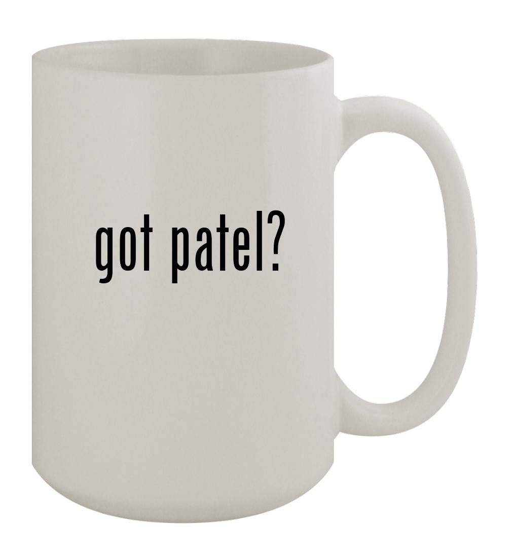 got patel? - 15oz Ceramic White Coffee Mug, White