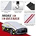 Half Car Cover Top SUV, Windshield Cover for Ice and Snow with Cotton Liner, Hail Protector Car Cover Waterproof All Weather for Snow, Sun, Rain, Dust, UV Protection Fit SUV L