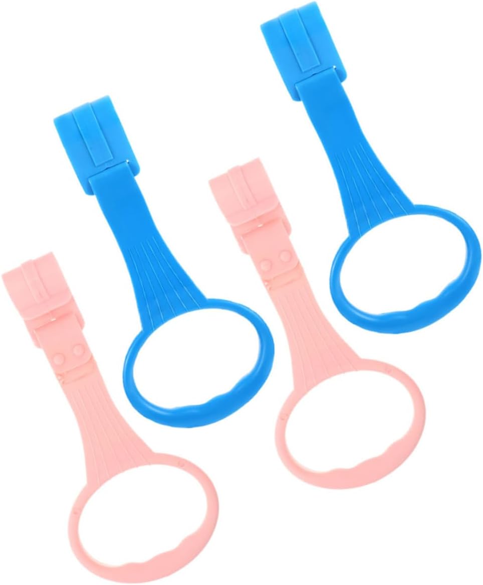 2pair Boy Girl Bed Pull Rings Stand up Ring for Boy Girl Safety Walking Assistant Crib Pull up Nursery Exercise