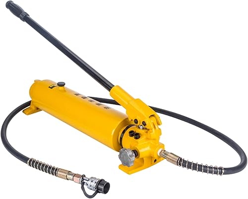 Miniatura 1 de Bomba manual hidráulica de 2700CC de alta capacidad de almacenamiento de aceite, bomba hidráulica manual de 10000 psi con diseño de salida de aceite