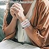 LOAYHOAY W.W.J.D. Webbing Bracelets Adjustable Christian Gifts Wristbands What Wound Jesus Do Bracelet Religious Faith Colorful Christian Stretch Beaded Bracelets White #5