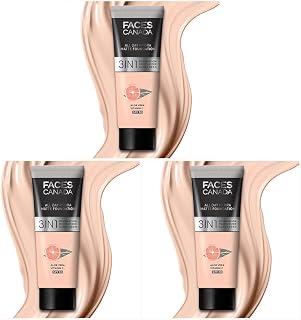 FACESCANADA All Day Hydra Matte Cream Foundation-Mini|3-In-1 Foundation + Moisturizer + Spf 30|24 Hr Aloe Hydration&Vitamin C|10Hr Long Wear|Medium To High Buildable Coverage|Rose Ivory,15Ml,1 Count