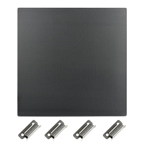 IdeaFormer Placas Vidrio 310x310x4mm,Profesional Cama Impresora 3D Vidrio,Cama Cristal con 4 Clips para Artillery SW-X1,SW-X2,CR-10,CR-10S,CR-10S Pro,CR-10 V2,V3,Tevo Tornado,Nereus,Anet A8 Plus,E12