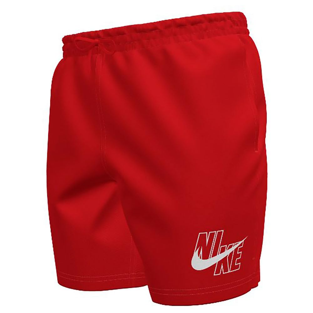 Nike Unisex Nike Swim Breaker Swim Logo 5" Volley Short University Red Swim Trunks