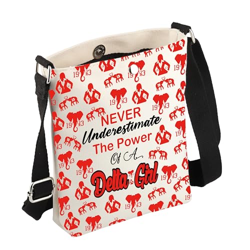 JYTAPP Sorority Gift Delta Girls Crossbody Bag Never Underestimate The Power Of A Delta Girl Greek Sorority Gift3