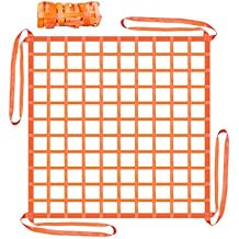 YATOINTO Cargo Lifting Net 6.56x6.56, Lifting Net Straps for Hoist 4500lbs Load Capacity, Nylon Sling Hoisting Net 15CM Square Hole for Construction Rigging Moving Towing Hoisting Unloading