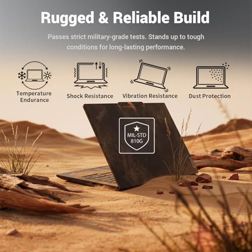 Image of Lenovo ThinkPad T14 Business AI Laptop, 14 inch FHD+ Touchscreen, Intel Core Ultra 5 225U, 16GB DDR5, 512GB SSD, Fingerprint, Backlit Keyboard, 5MP Webcam, Wi-Fi 6E, HDMI, Windows 11 Pro, w /Hub Bundle
