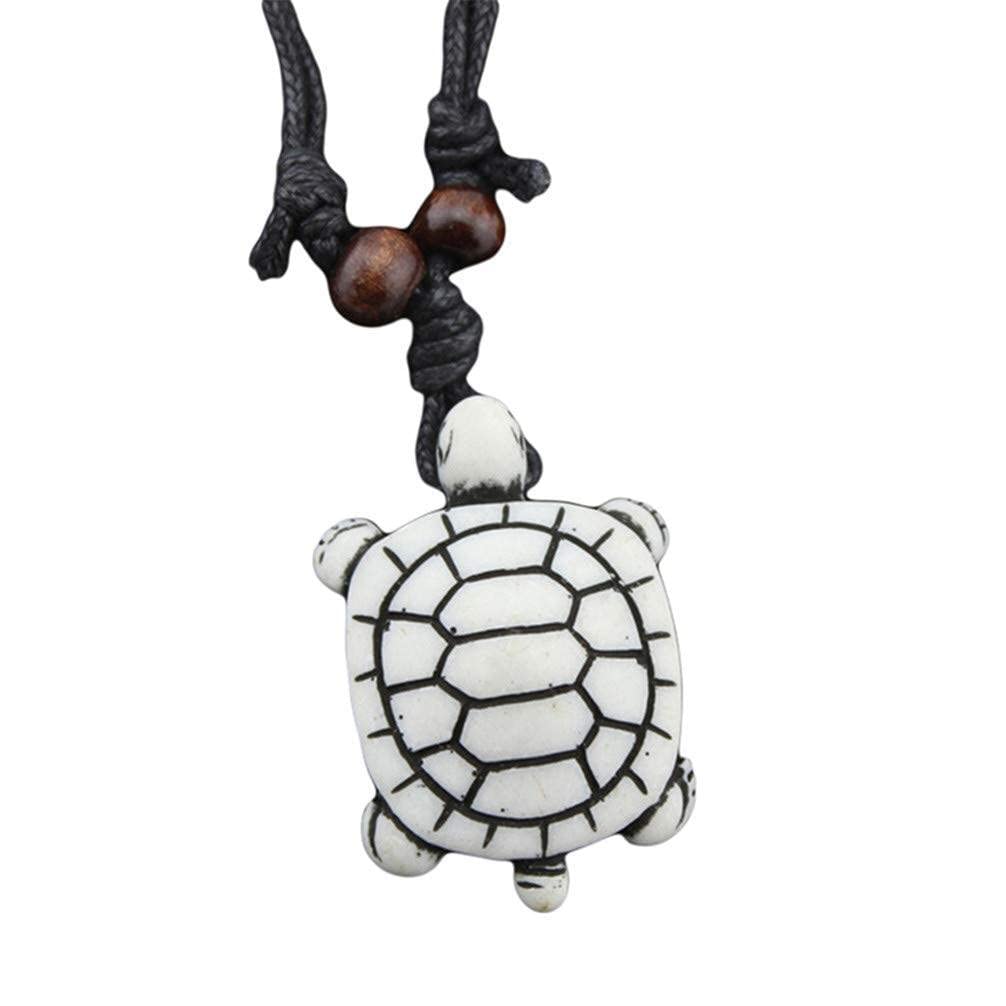 Collana con ciondolo a forma di tartaruga, per donne e uomini, stile 7, Medio, Plastica
