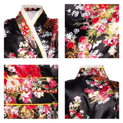 Disfraz Kimono Geisha Anime para Niñas Halloween miniatura 3