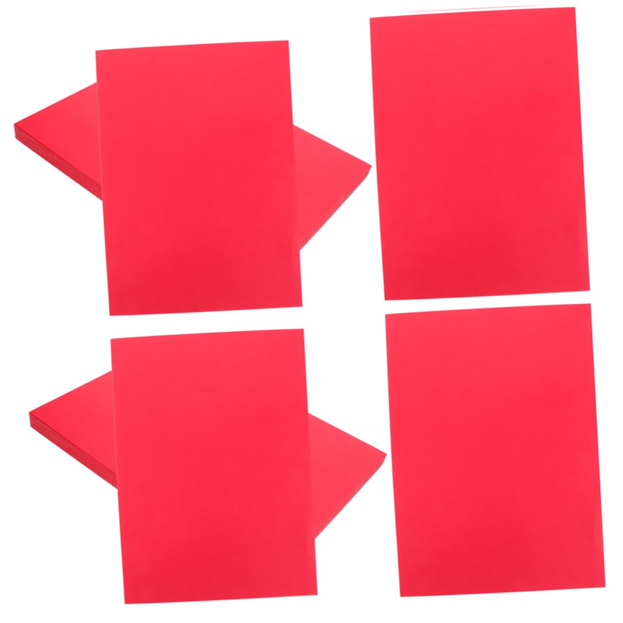 100 Blatt Roter Bastelkarton A4 Papier zum Basteln Robustes Kartonpapier für Einladungskarten und Partydekoration