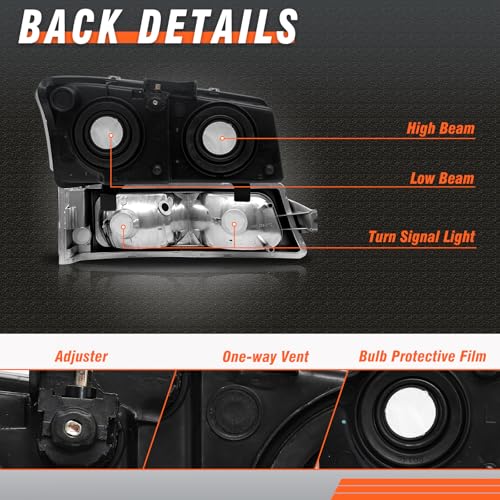 Image of for 2002-2006 Chevy Avalanche & Chevy Silverado Headlights