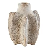 47th & Main Modern Shallow Vase Cement Vase for Home Décor, 3.75' Dia x 4.75' H, Eclectic