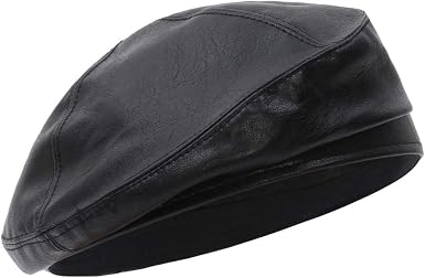 GEMVIE Women Soft Leather Buckle Beret 