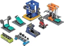Brick Loot Brick City Gym Building Set – 195 PCS Mini Block Kit for Kids & Adults, Compatible with Lego, Includes Workout Equipment, Creative Construction Toy, STEM Gift for Boys Girls Ages 6+