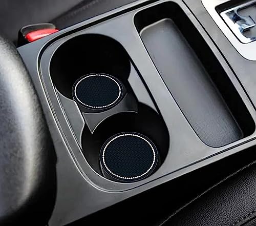 Posavasos Antideslizante para Auto 4 Piezas Negro miniatura 3