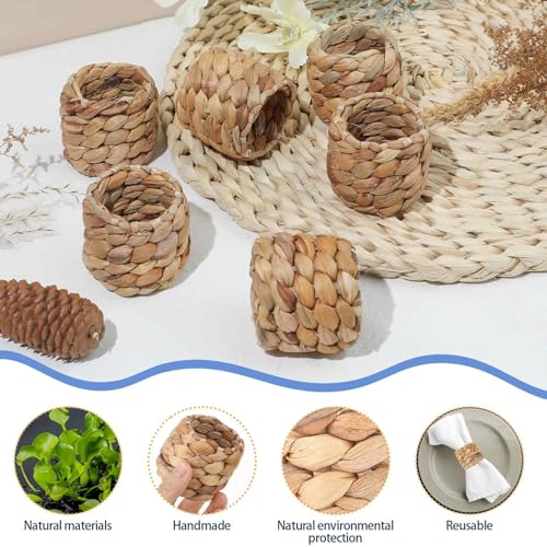 Dimeho 581029_1_Z1R0VHRJ Woven Napkin Rings Set Of 6 thumb #2