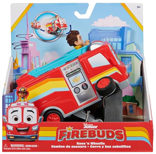 Camion de pompier Disney Junior Firebuds avec Bo et Flash figurines rétrofriction dès 3 ans - 2