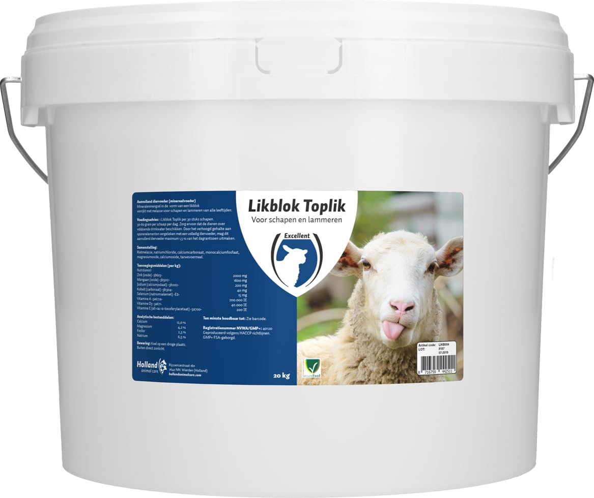 Holland Animal Care Leckstein Toplik Schaf/Lamm - 20 kg