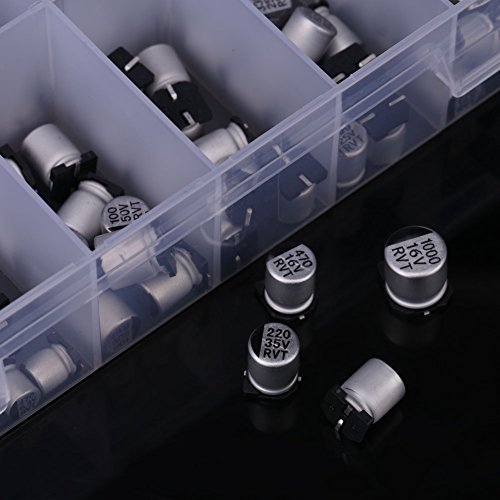 Assortiment condensateurs miniatures en aluminium pour électronique de bricolage
