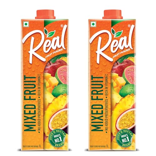 Image of Real Fruit Power, Mixed Fruit, 1L (Pack of 2)