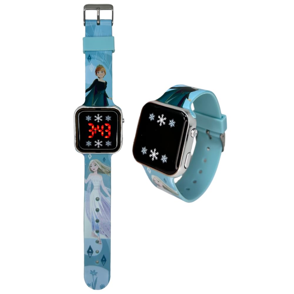 CARTOON Reloj de pulsera digital con pantalla LED y correa de silicona para niños