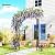 Outsunny Garden Arch, 7.5ft PE-Coated Steel Garden Arch Trellis for Climbing Plants, Arbour Archway with Extended Top for Wedding Ceremony Backyard Lawn Patio, Black