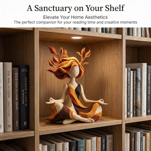 Serenity Growth Meditation Figurine – Abstract Resin Yoga Sculpture for Mindfulness & Inner Peace, Aesthetic Home Decor Statue for Living Room, Bedroom, Desk, Relaxation Gift - Image 2