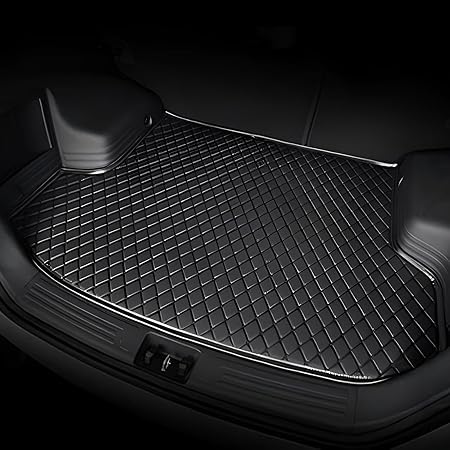 Image of Boot Mat for BMW 5 Series 530 LI | Black and Black Thread