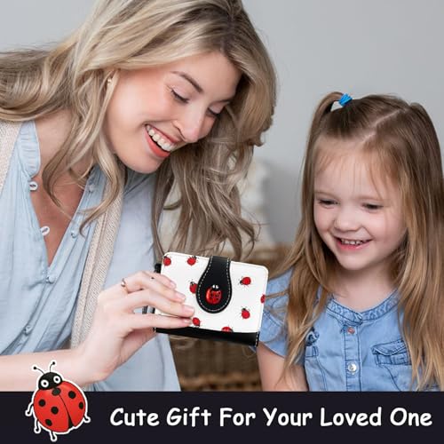 Image of Sunwel Fashion Girls Cutest Prints Wallet Card Slots Small Wallet with Zipper Coin Pouch Wallet for Women