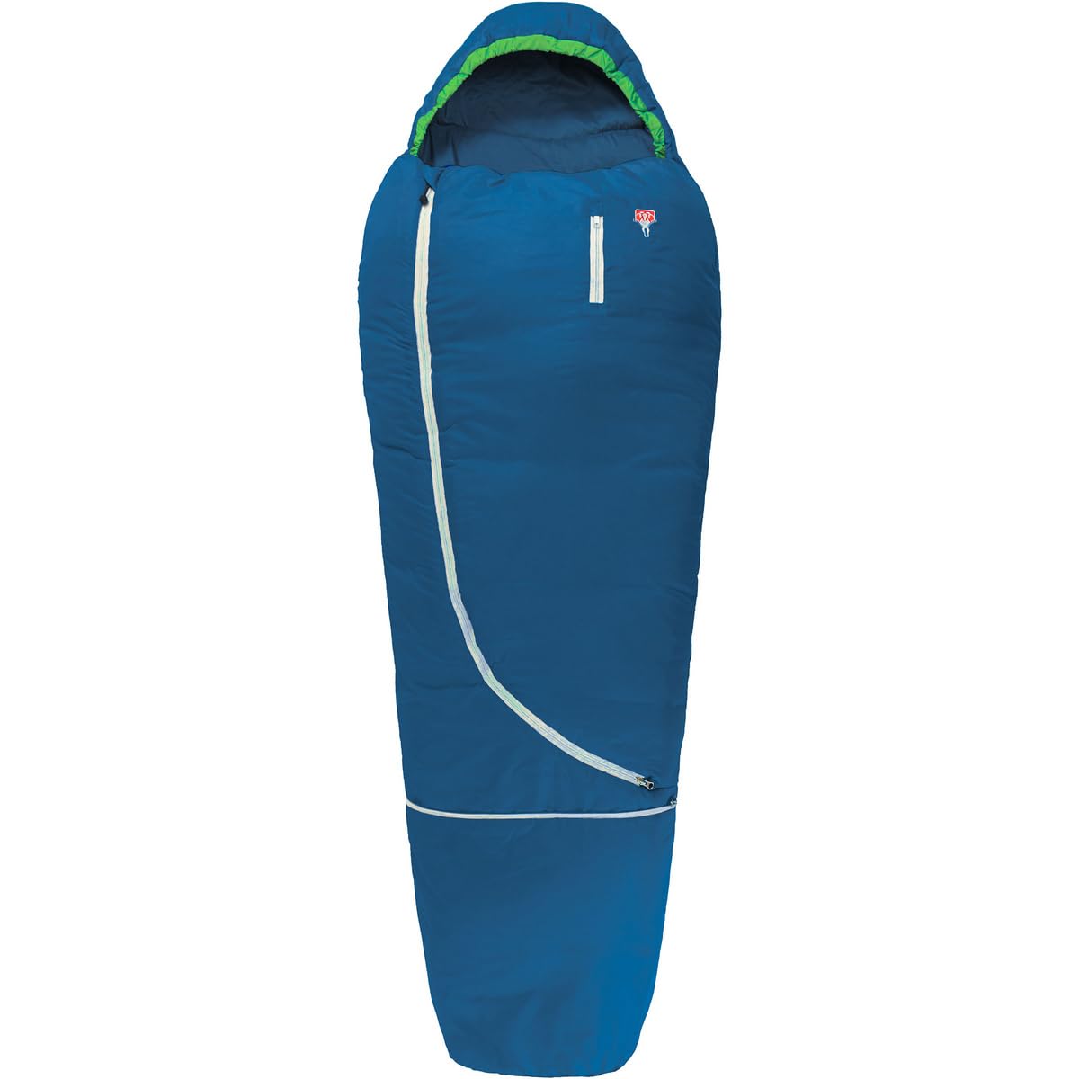 Grüezi bag Biopod Wolle Kids World Traveller 140-190 x 65cm für Körpergröße 100-170 cm, Packmaß 19x19 cm