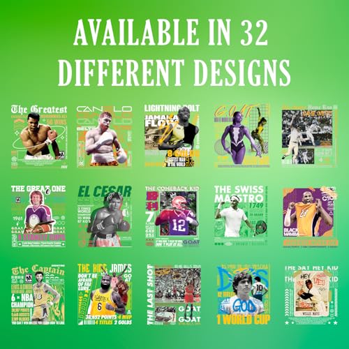 Greatest of All Time Sport Gamer T-Shirts with 32 Best Prints Design3