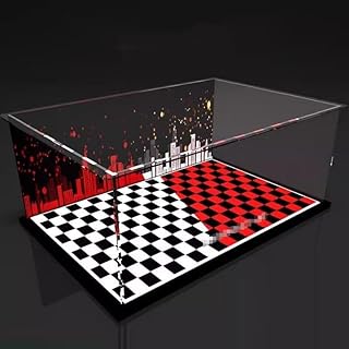 Transparent Acrylic Display Case for Lego 42096 911RSR Sports Car, Dustproof Display Case Compatible with Lego 42096 (Lego Model Not Included) Inkjet,62x30x20