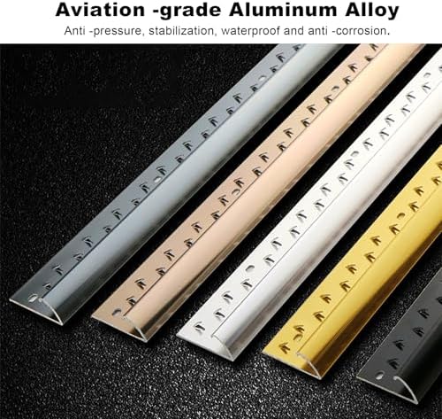 Aluminum Transition Strip for Wood to Carpet & Tile - 90cm Floor Edging Trim, Durable & Stylish, Perfect for Seamless Home Flooring Transition