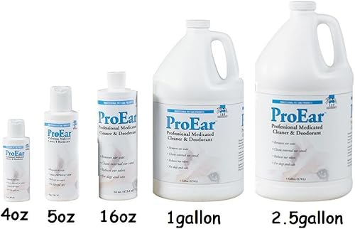Miniatura 2 de Top Performance Limpiador profesional de oídos ProEar Medicated Pet Dog Cat limpia y reduce los olores (botella de 1 galón)
