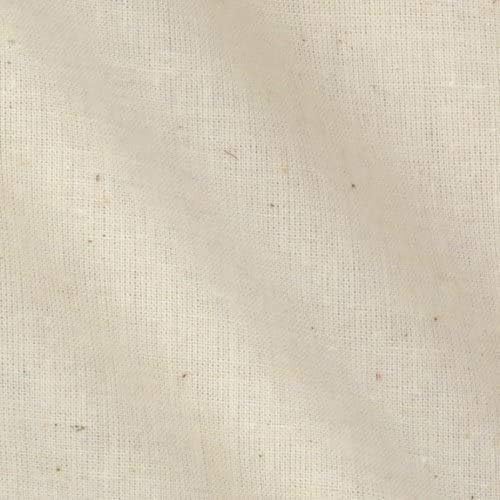 Muslin Fabric/Textile Unbleached - Draping Fabric - Natural 10 Yards Medium Weight - 100% Cotton (60-63n. Wide)