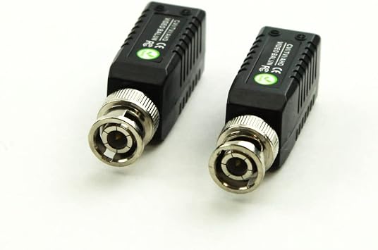 Passive Video Balun for HD-AHD/CVI/TVI CCTV Camera System, Pack of 2 Pairs