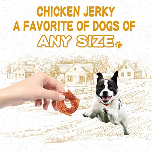 PAWUP Chicken Jerky Dog Treats, Natural Dog Chicken Jerky Treats w/Taurine, Dog Training Treats, 12.5 oz