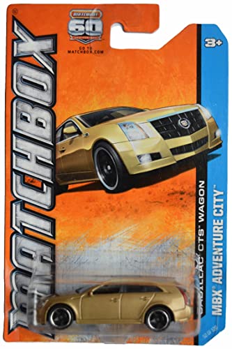Matchbox Cadillac CTS Wagon, MBX Adventure City 52/120 [Gold]