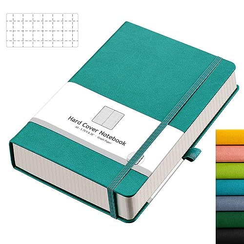 Carnet de notes papier graphique A5 rigide avec poche intérieure
