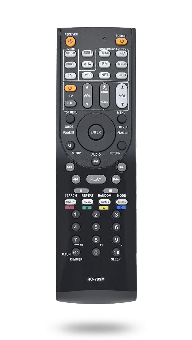 Back of the AZBME remote control showing the battery compartment