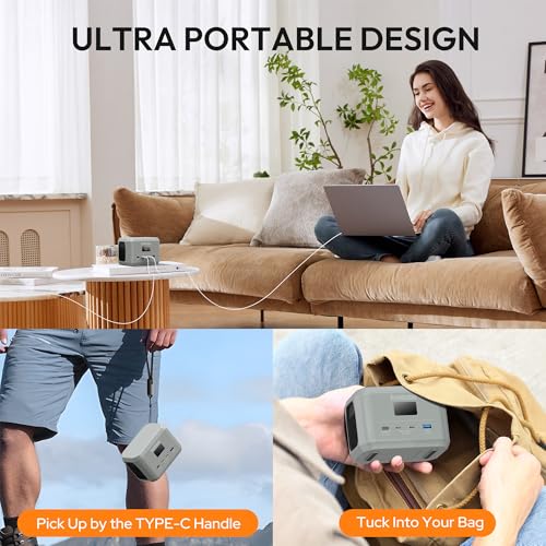 Enginstar Portable Power Station,Outdoor 99Wh LiFePO4 Battery,Solar Generator 100W Two-Way Fast Charging,Power bank for Camping, Traveling, Party and Emergencies - Image 8