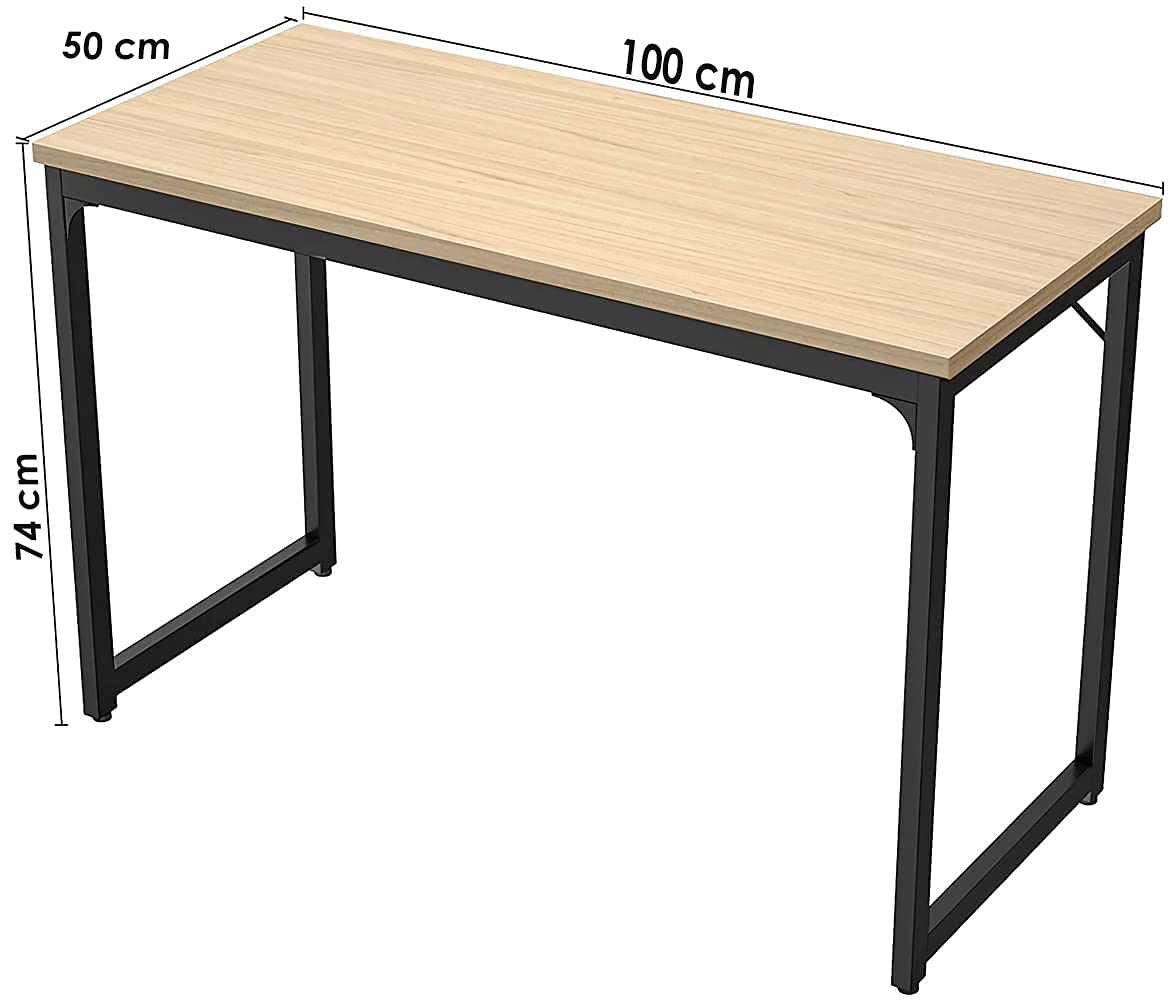 Computer Desks 100cm Study Writing Table, Modern PC Laptop Sturdy