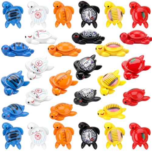 Amyhill 30 Pcs Classroom Mini Resin Turtle Gift for Students