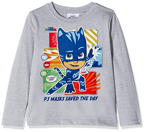 Preisvergleich Produktbild PJ Masks Jungen 2362 T-Shirt, Grau, 128