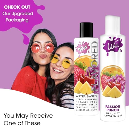 Image of Wet Passion Punch Edible Lube, Condom Safe, Sugar-Free, 9 Fl Oz
